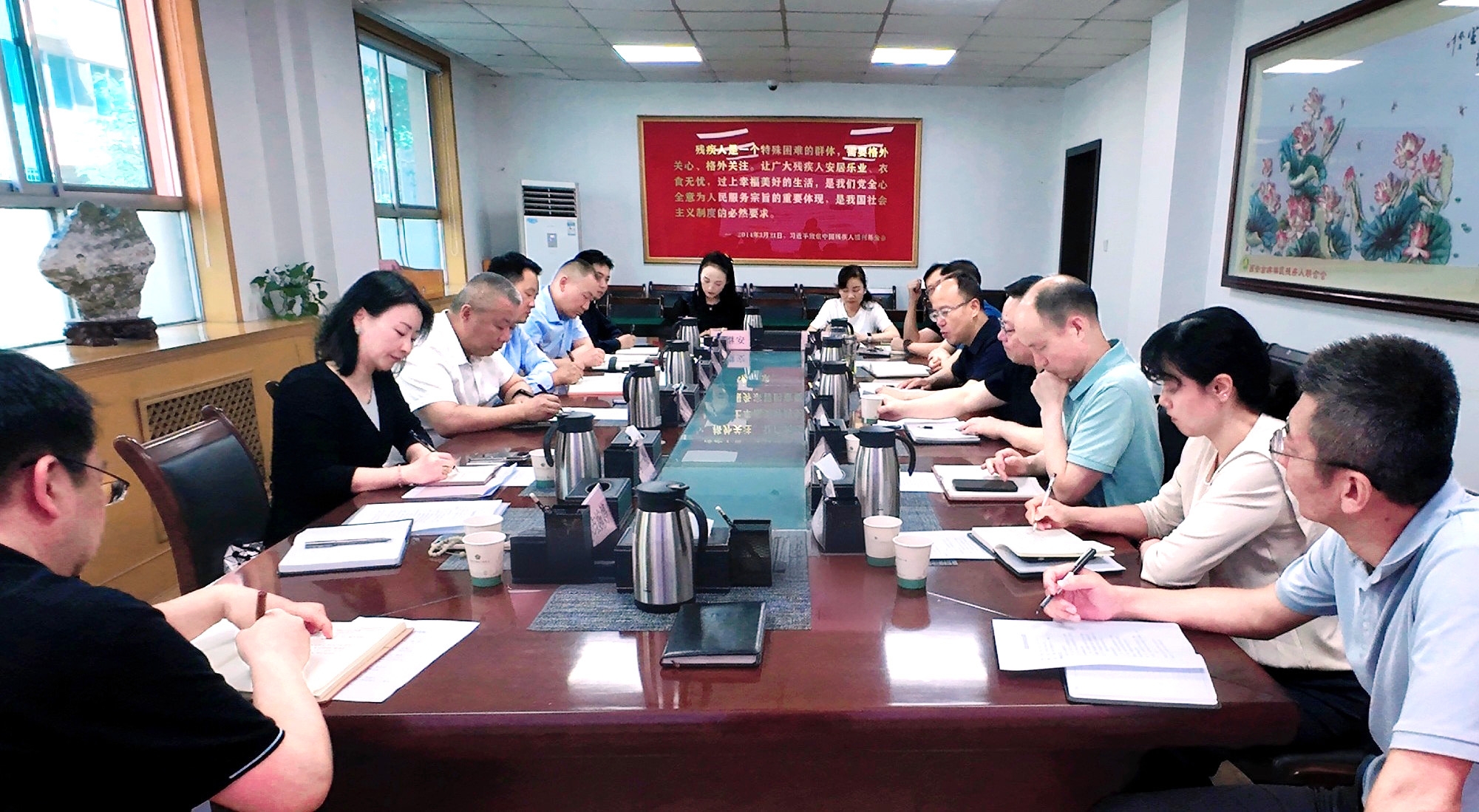 强盛一行赴西安市残疾人结合会发展专题调研——共商残疾人康复养老事业发展，索求科技助残服务新模式
