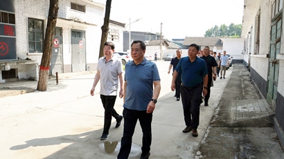 金辉带队赴西安秦宇沣毛制作有限公司调研